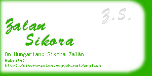 zalan sikora business card